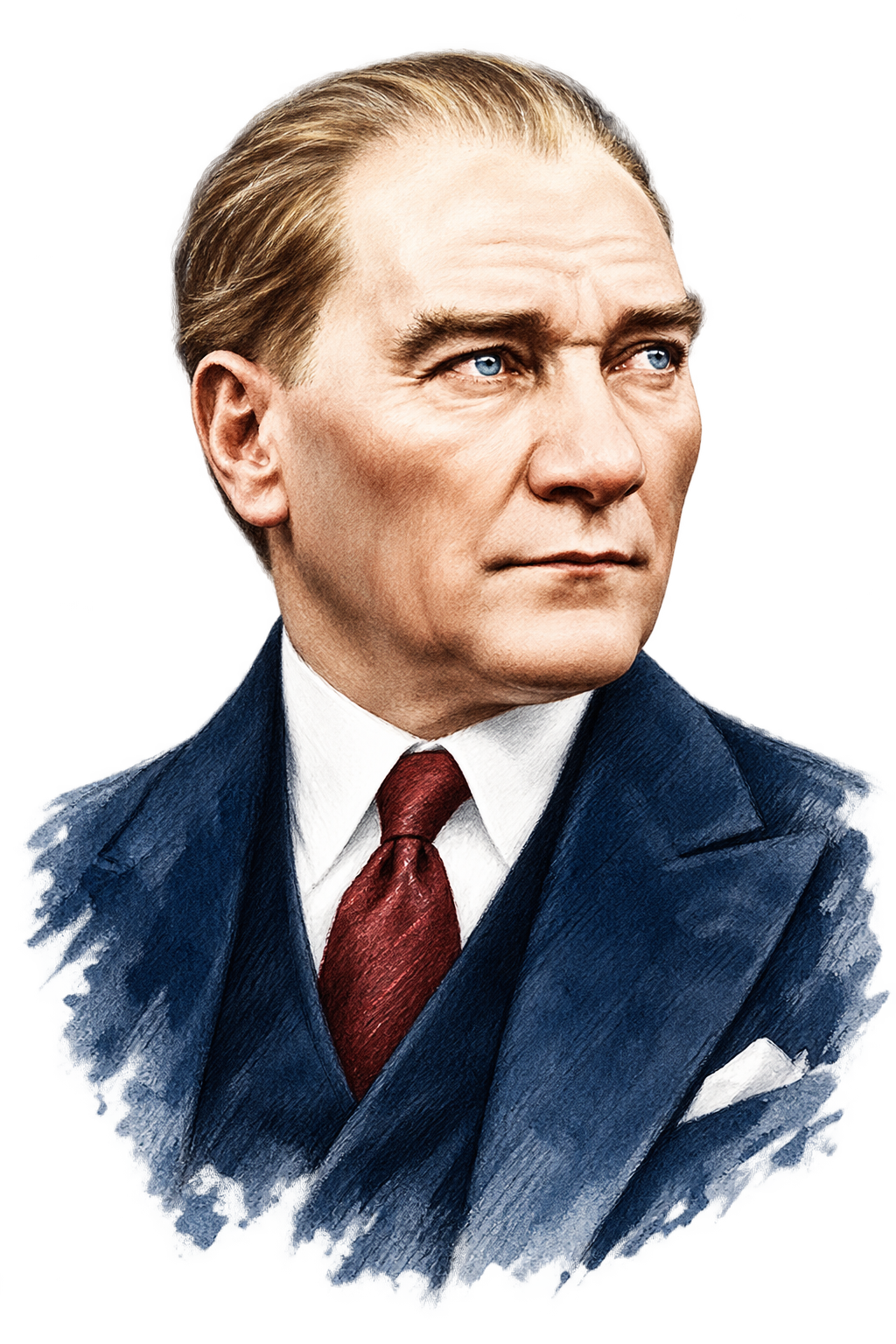 Mustafa Kemal Atatürk’ün illüstrasyon portresi